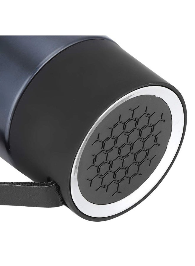 هابي هوم زجاجة مياه مصنوعة من الستانلس ستيل، معزولة ومفرغة من الهواء تحافظ على برودة/ سخونة مشروبك حتى 12 ساعة مزودة بمصفاة للشاي، وزجاجة شاي أعشاب/ليمون/أخضرللاستخدام المحمول للأصدقاء والمدرسة والمنزل والمكتب والسفر (450 مل) - Image 2