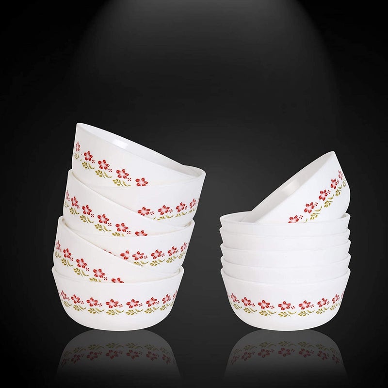 Cutting EDGE Bowl 300ml Red Flower Pack of 12 - Image 2