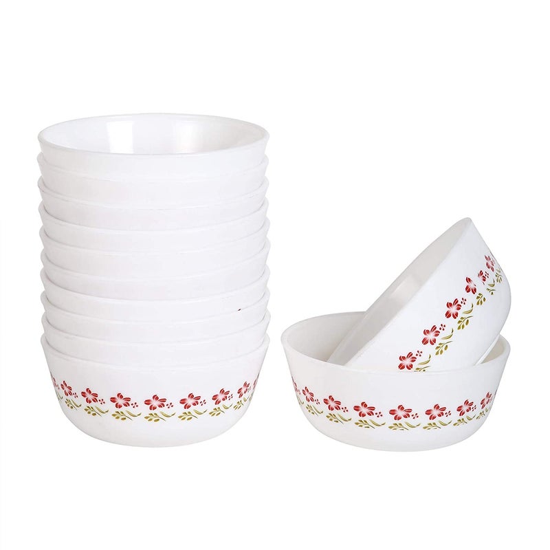 Cutting EDGE Bowl 300ml Red Flower Pack of 12 - Image 4