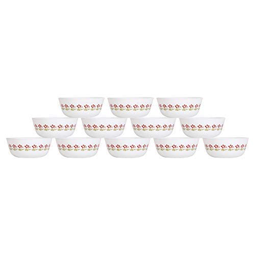 Cutting EDGE Bowl 300ml Red Flower Pack of 12 - Image 1