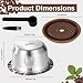 XIHIRCD Reusable Pods for Nespresso Vertuo Machine Stainless Steel 80ml Refillable Coffee Capsule Set with Silicone Lid Spoon  Brush Coffee Accessories for Nespresso - Image 4