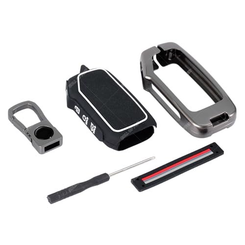 Coll of Fest Metal Silicon Key Cover Compatible with Kia Seltos 2024 2023 Facelift HTX | Carens X Line | Sonet Facelift 4 Button Smart Key Special Feature Visibility in Low-Light Condition - Image 5
