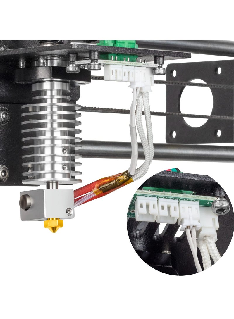 High-Performance 3D Printer Hotend Replacement for Vyper, Kobra Max and Plus, Volcano V5 J Head, Durable Brass Nozzle and 24V 40W Ceramic Heating Cartridge for Fast Printing - Image 2