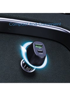 فون بلانيت شاحن سيارة سريع 38 وات USB Type C بمنفذ مزدوج  - Image 5