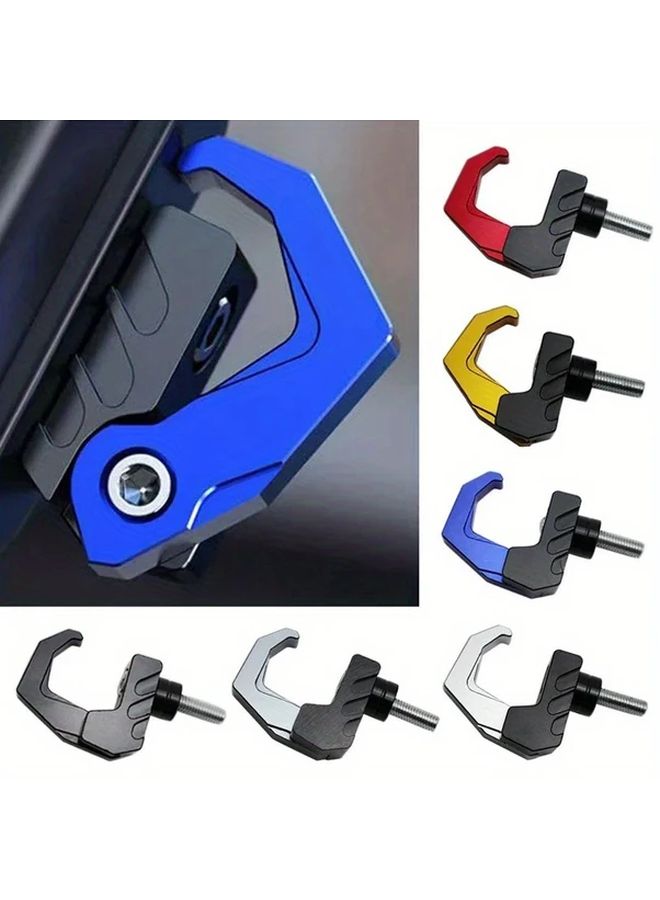 Red Motorcycle Helmet Holder Aluminum Hook Hanger For Luggage Bag Glove - Image 1