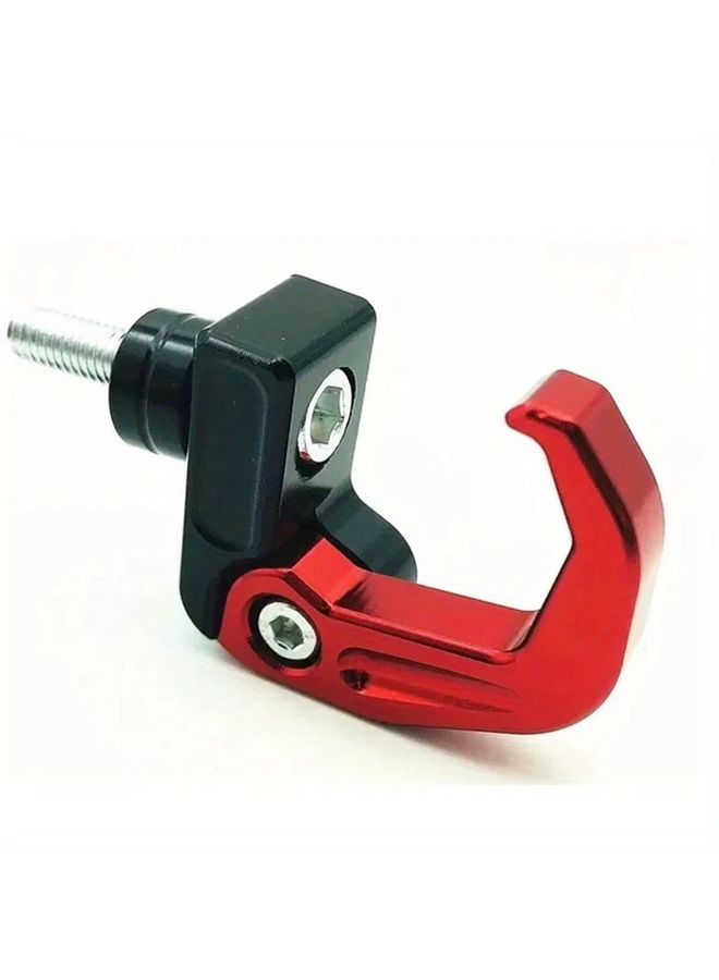 Red Motorcycle Helmet Holder Aluminum Hook Hanger For Luggage Bag Glove - Image 5