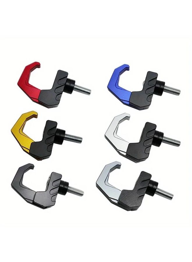 Red Motorcycle Helmet Holder Aluminum Hook Hanger For Luggage Bag Glove - Image 3