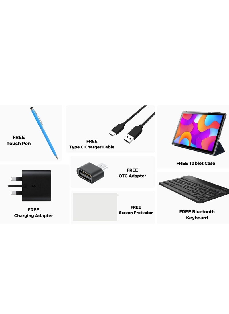 Oteeto Oteeto Tab 12 Pro 5G Android Tablet With 10.1 Inch Display 8GB RAM 512 GB ROM 6000 mAh Battery and Wireless Keyboard Blue  - Image 4
