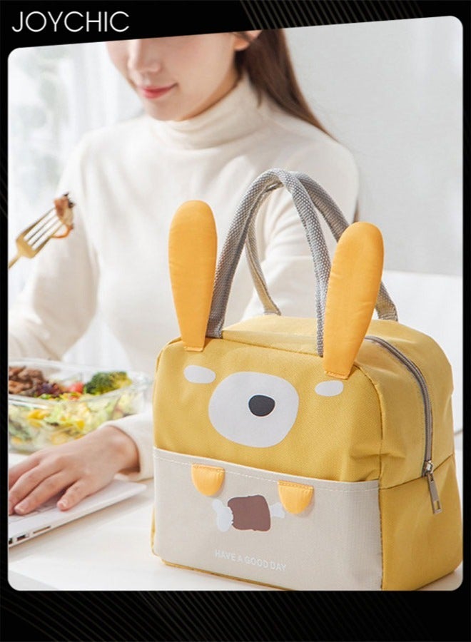 جوي شيك حقيبة غداء جميلة من رقائق الألومنيوم المقاومة للماء والأوساخ والمتينة من القماش للرجال والنساء والمدرسة والمكتب - Image 1