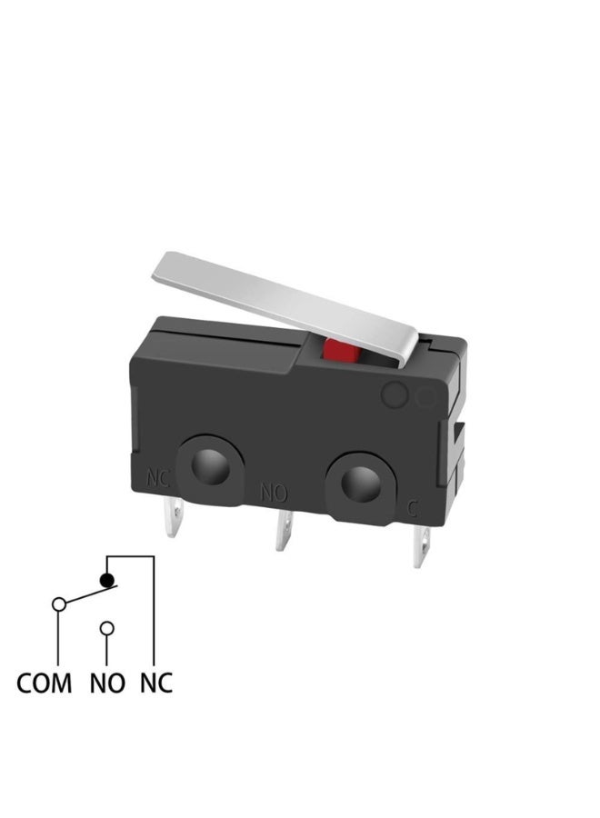 12 Pcs?Hinge Lever Momentary Push Button Micro Limit Switch 3 Pins - Image 4
