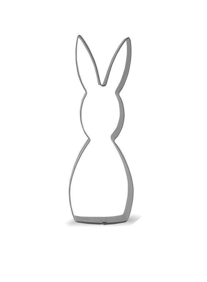 Keewah Easter Bunny Rabbit Cookie Cutter, 4.5”, Stainless Steel - Image 1