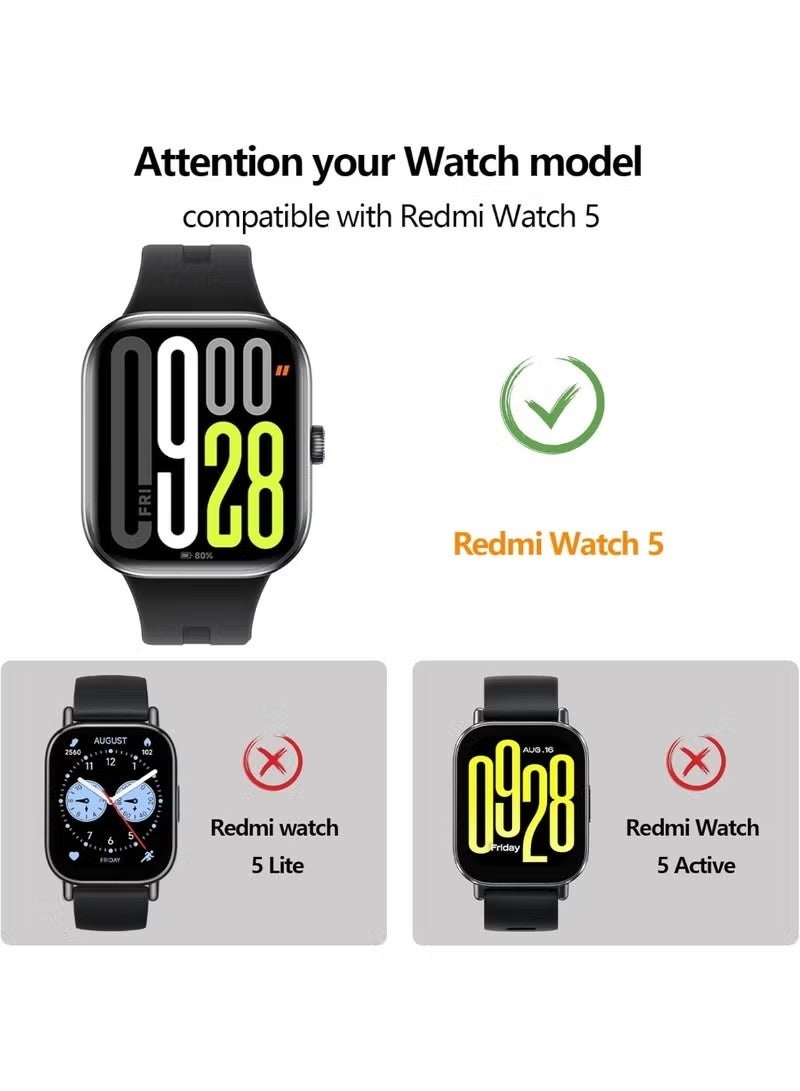 3 Pcs Screen Protectors for RedMi Watch 5 Ultra-HD Full Coverage Screen Protector Film - Image 2
