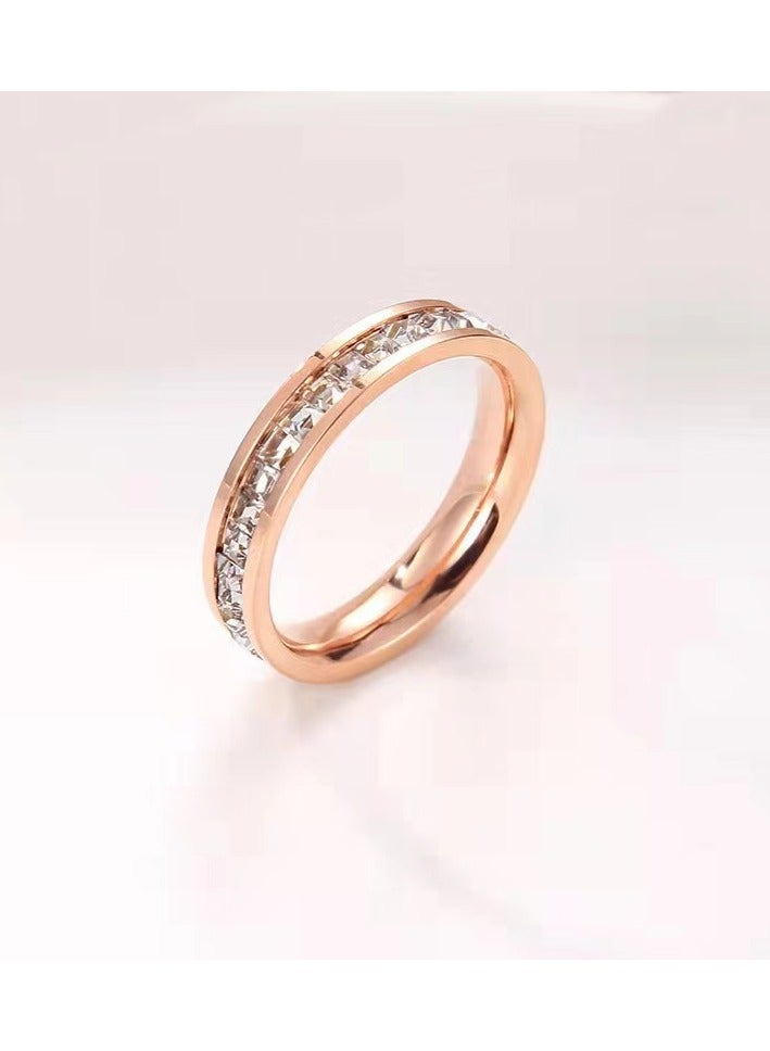 KUYING New Steel Titanium Starry Sky Ring 