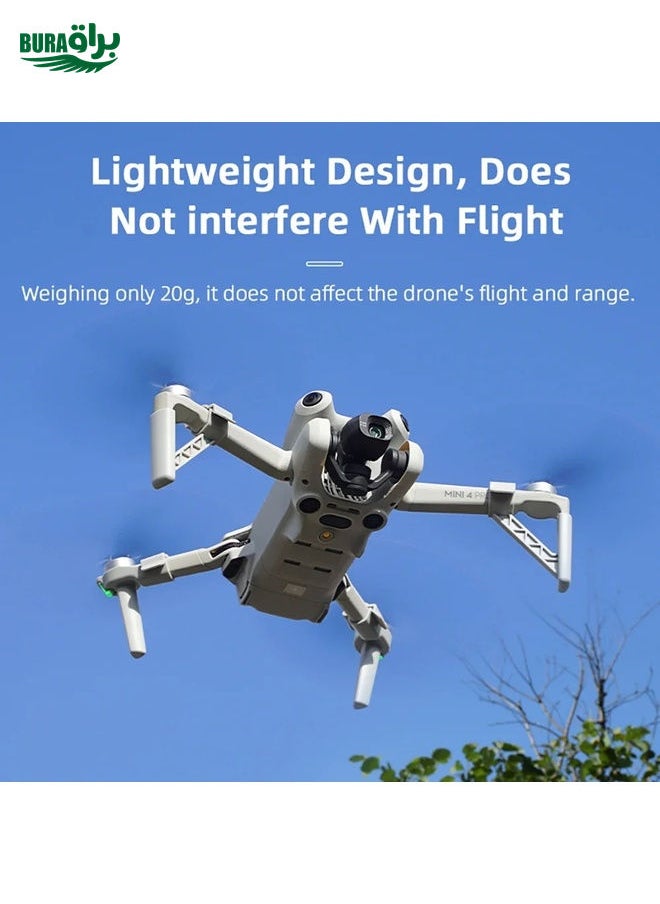براق لـ DJI Mini 4 Pro Drone BRDRC Landing Gear زيادة ساق الارتفاع (رمادي)  - Image 2