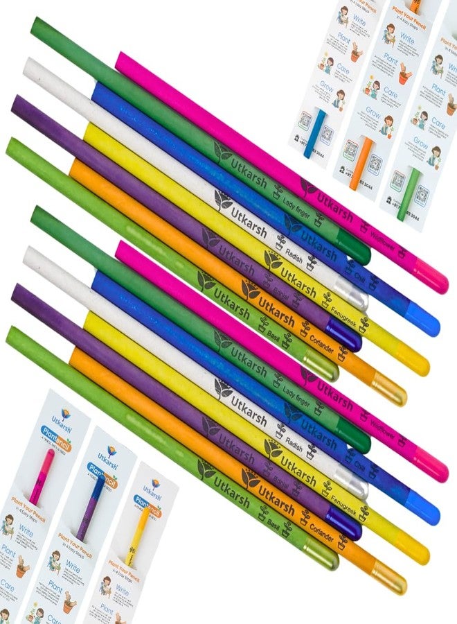 UTKARSH Plantable Seed Pencils – Pack of 25 | Eco Friendly Pencils Made from Recycled Paper | Unique Return Gift for Kids, Birthday Parties & Corporate Events - Image 1