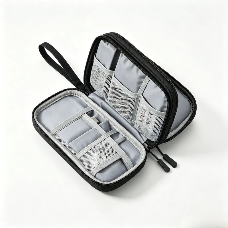 Electronic Organizer Travel Cable Bag, Waterproof Lightweight Portable Electronics Accessories Storage Bag - Image 3