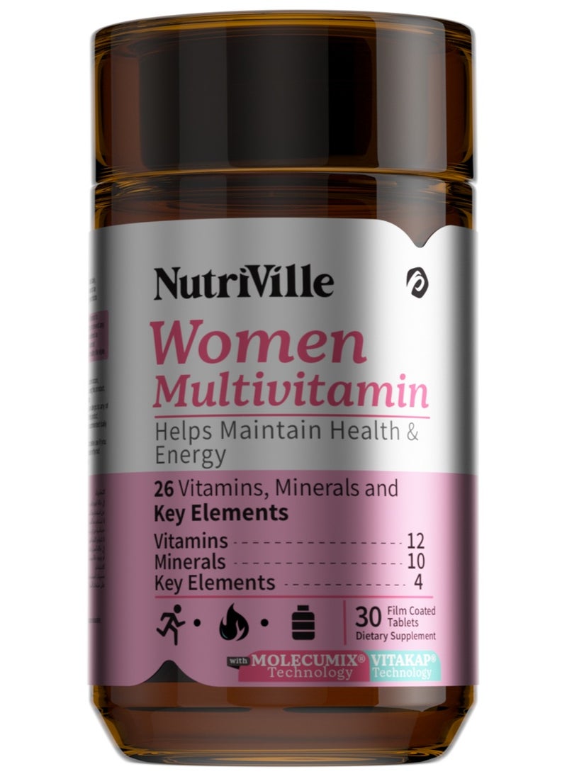 نوترفيل مالتي فيتامين للسيدات روز (علبة/30)