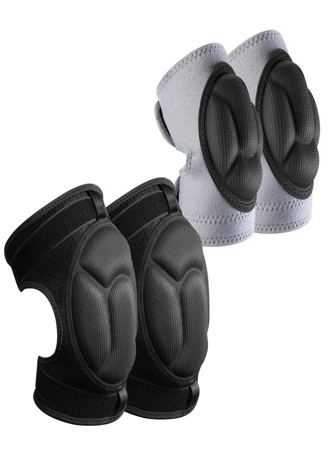 Shupakul 2 Pairs Ski Protective Knee Pads Elbow Pads,Thickened Ski Knee Pads Elbow Pads Set for Kid & Adult,Non-Slip Ski Skating Protective Gear for Skiing Snowboarding Outdoor Sport Protection - Image 1