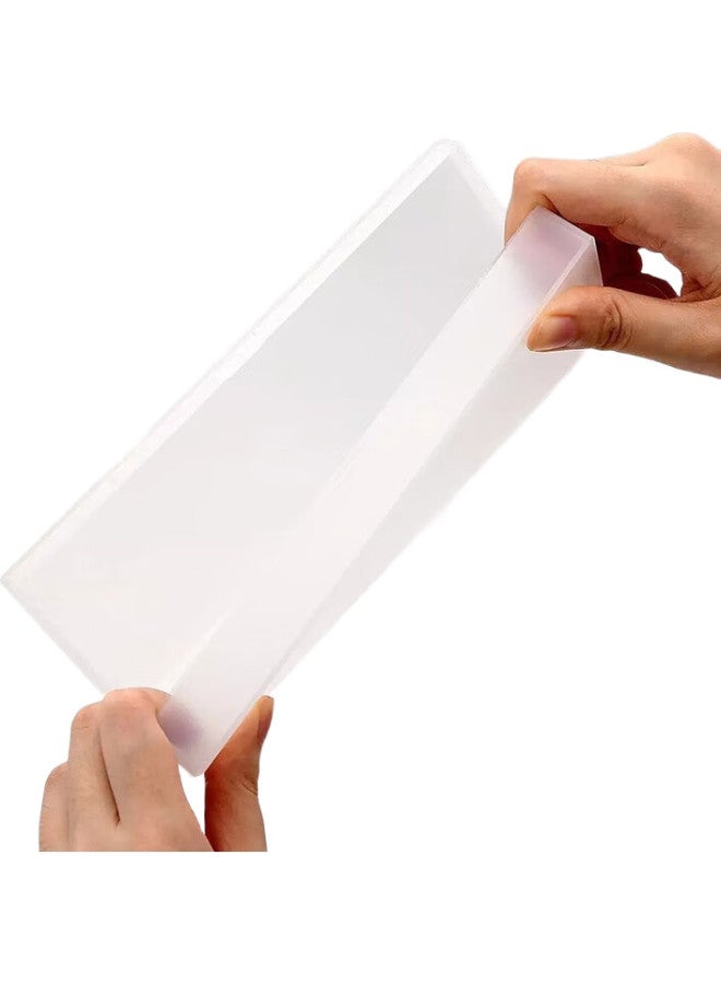 Kaco Stationery Box, Simple Semi-Transparent Frosted Pencil Case, Large Capacity For Students, Aike Pencil Case, Instagram-Style Storage Box, Office Minimalist Storage Pencil Case, Frosted White K1521 - Image 3