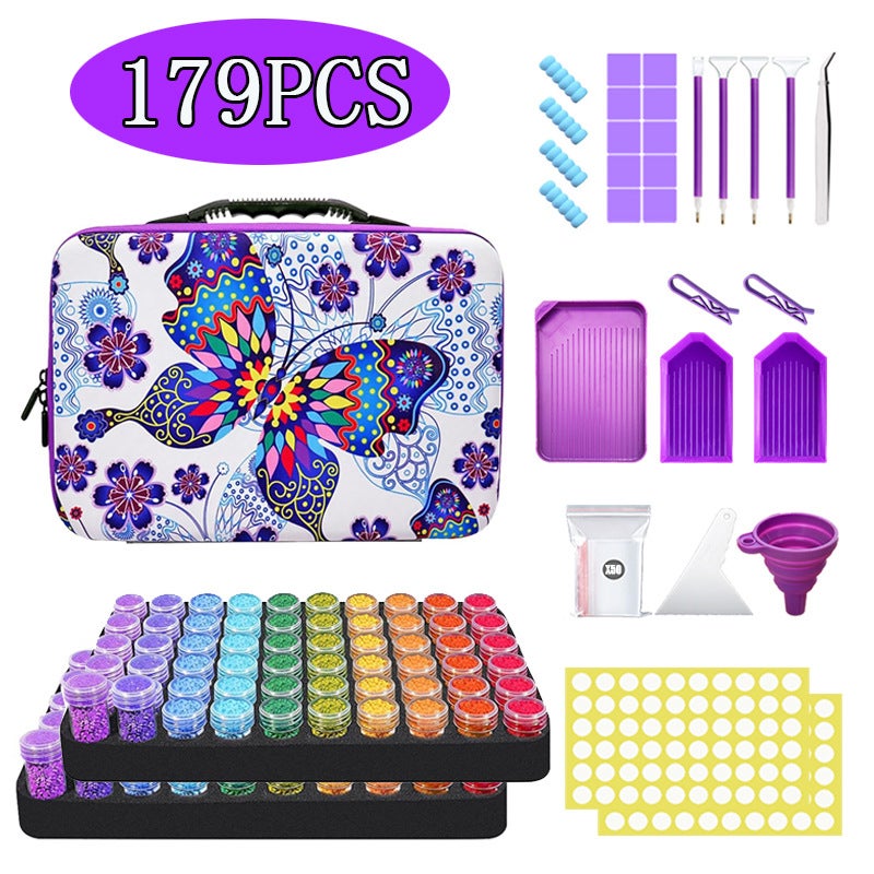 New Diamond Painting Tools 30 Bottles Storage Handbag 60 10 Ml Small Bottle Sealed Jar Drill Pen Suit - Image 5