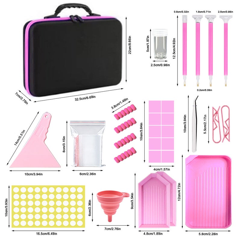 New Diamond Painting Tools 30 Bottles Storage Handbag 60 10 Ml Small Bottle Sealed Jar Drill Pen Suit - Image 3
