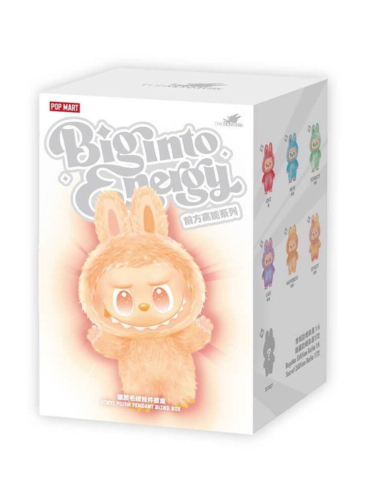 Labubu, The Mighty Monsters Energy Series - Blind Box with Stuffed Vinyl Necklace, Blind Box Characters, Action Figures with Random Design, Collectible Toys