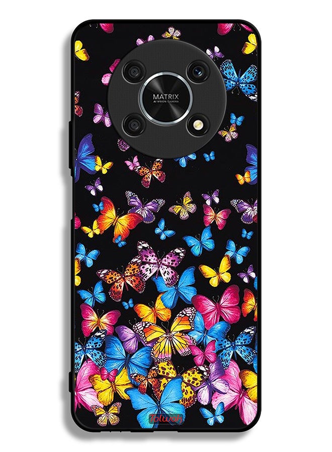 Tolwak Honor X9 5G Protective Case Cover Colorful Butterflies - Image 2