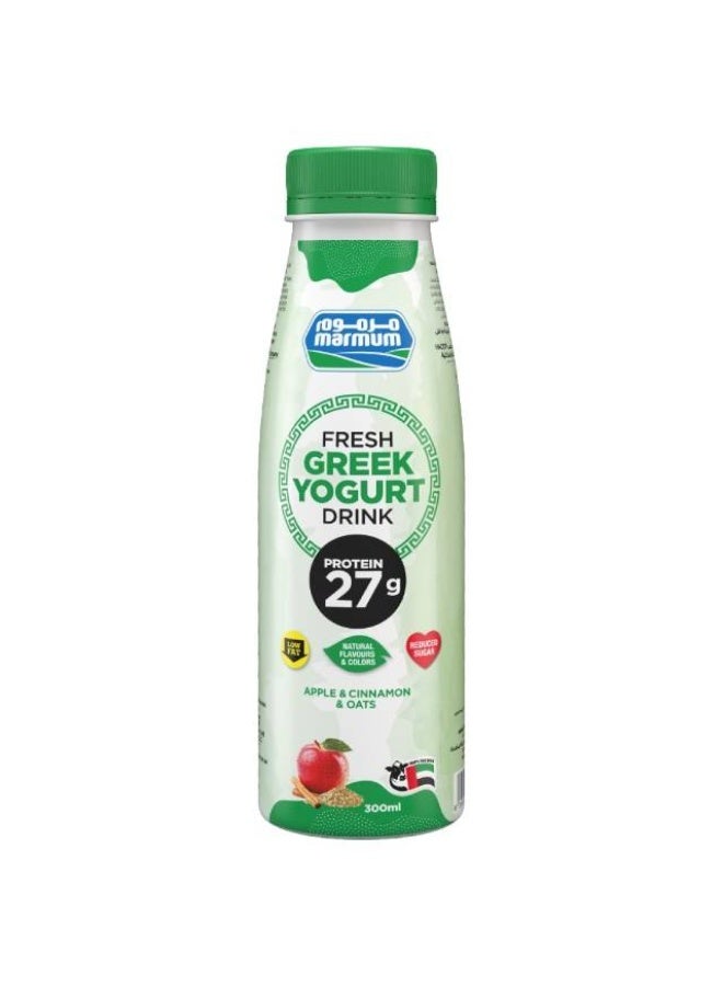Greek Drinking Yoghurt, Apple & Cinnamon with Oats - 300ml, UAE