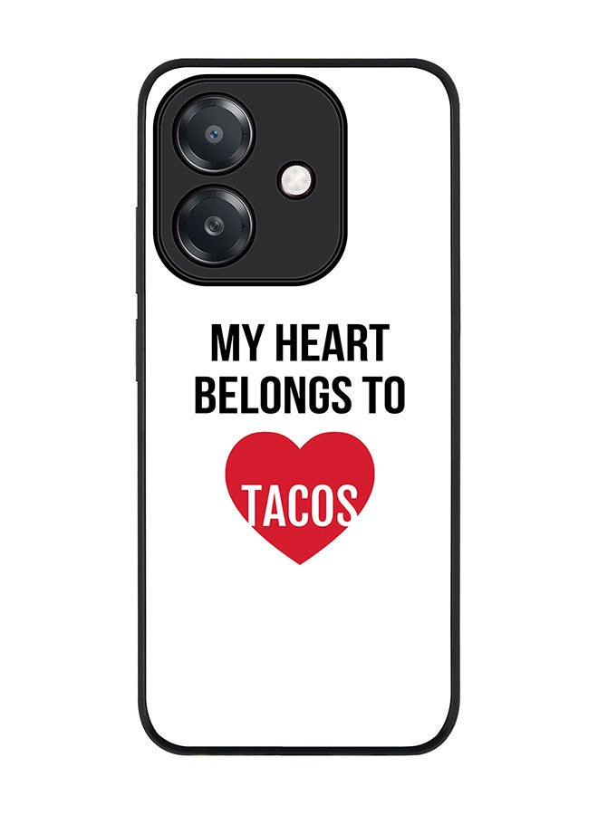 Stylizedd For Oppo A5i Case,Slim fit Camera Protection, Shockproof Thin Phone cover  - My heart belongs to tacos