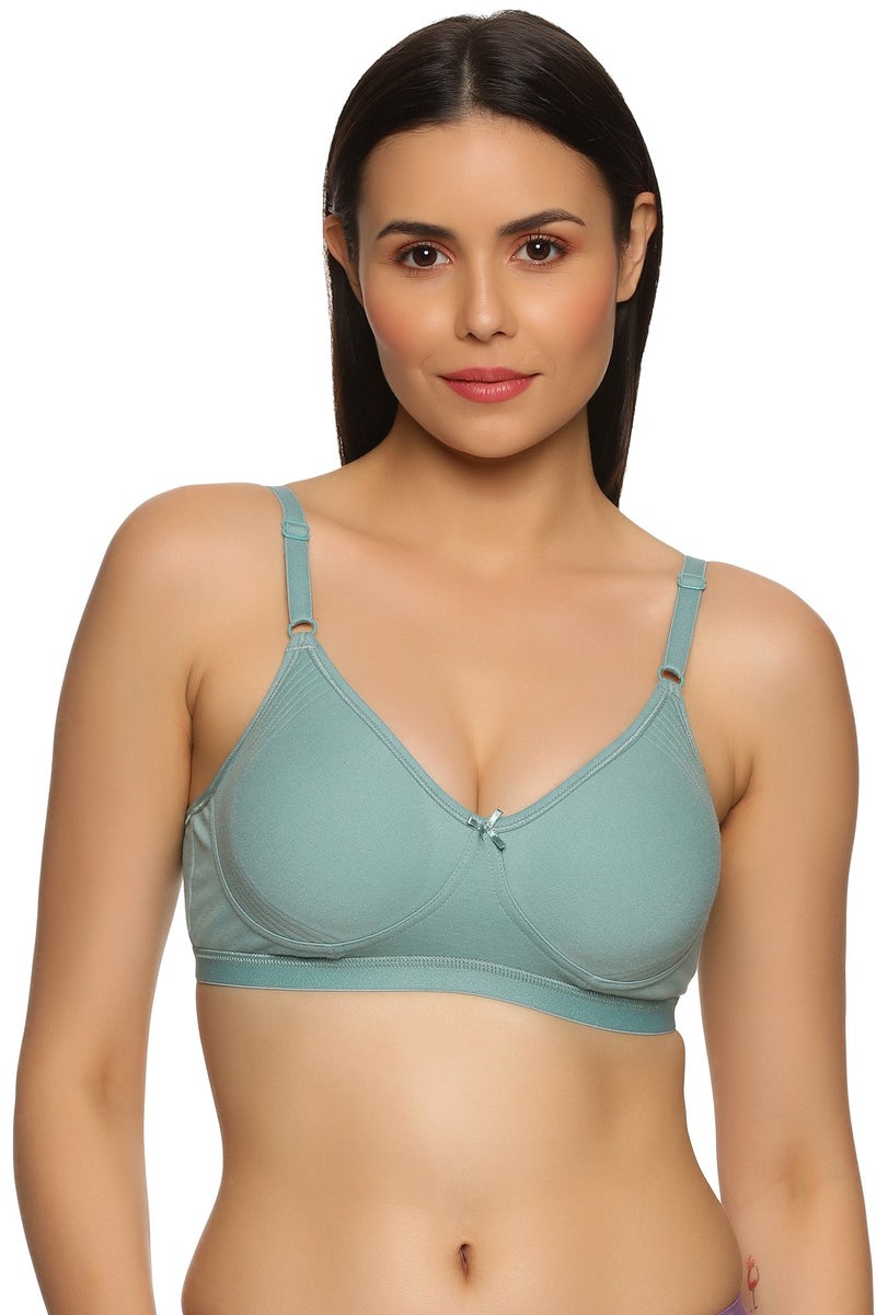 تينز لايفستايل حمالة صدر توقيع تينز لايفستايل بدعم جانبي بدون حشوة وبدون سلك معدني للاستخدام اليومي للنساء | قطن ممشط فائق النعومة، لوحة تشكيل محددة، أحزمة قابلة للتعديل | تغطية عالية وتشطيب ناعم | حمالة كلارا - Image 1