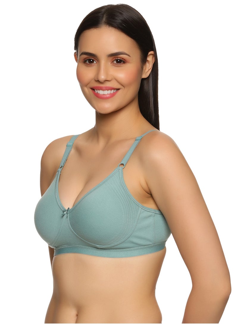 تينز لايفستايل حمالة صدر توقيع تينز لايفستايل بدعم جانبي بدون حشوة وبدون سلك معدني للاستخدام اليومي للنساء | قطن ممشط فائق النعومة، لوحة تشكيل محددة، أحزمة قابلة للتعديل | تغطية عالية وتشطيب ناعم | حمالة كلارا - Image 2