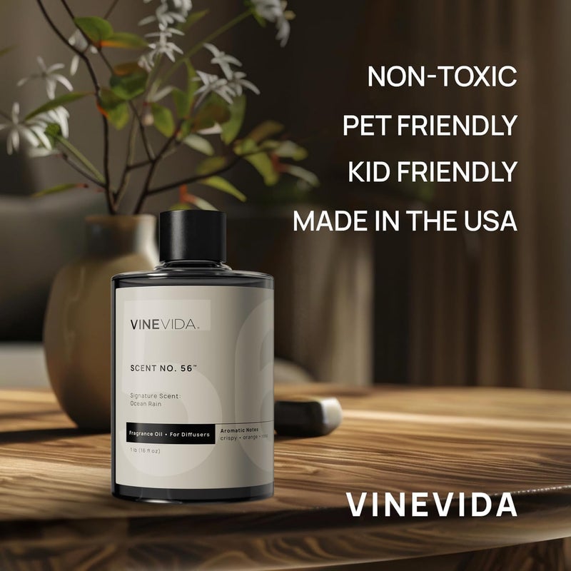 VINEVIDA [16 Fl Oz] Ocean Rain Fragrance Oil for Cold Air Diffusers, Essential Oils for Diffuser Oil Refill & Air Freshener Room Spray - Image 3