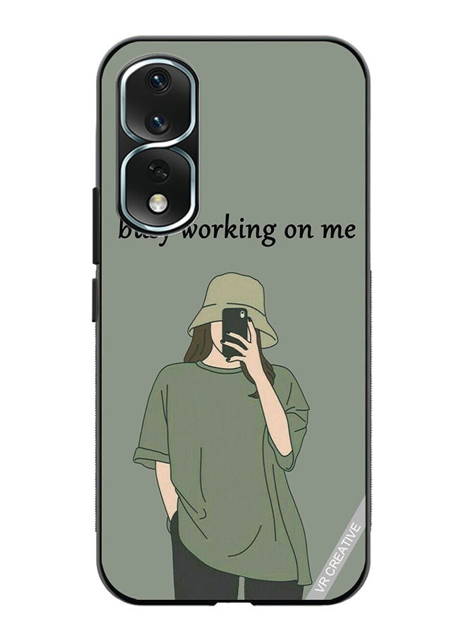 VR CREATIVE Protective Case Cover For Honor 80 Pro Busy Working On Me Design Multicolour - Image 1