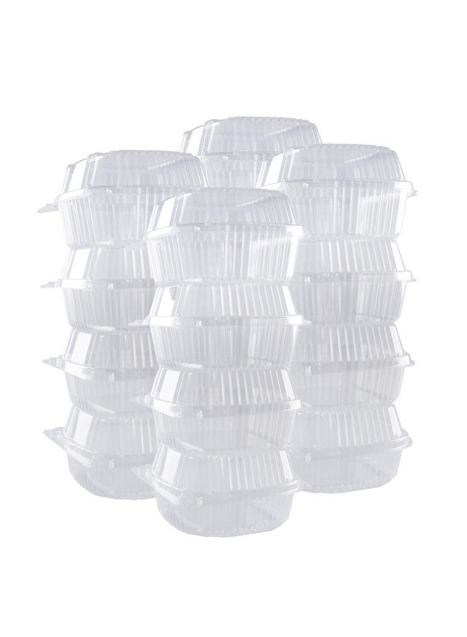 O'Creme O’Creme Bakeable Plastic Mini Cake Pan with Container - Baking Pan With Non-Stick Silicone - Reusable Mold For Baking and Much More - and Clear Snap-Closure Container - 25 Cake Pans + 25 Containers - Image 4