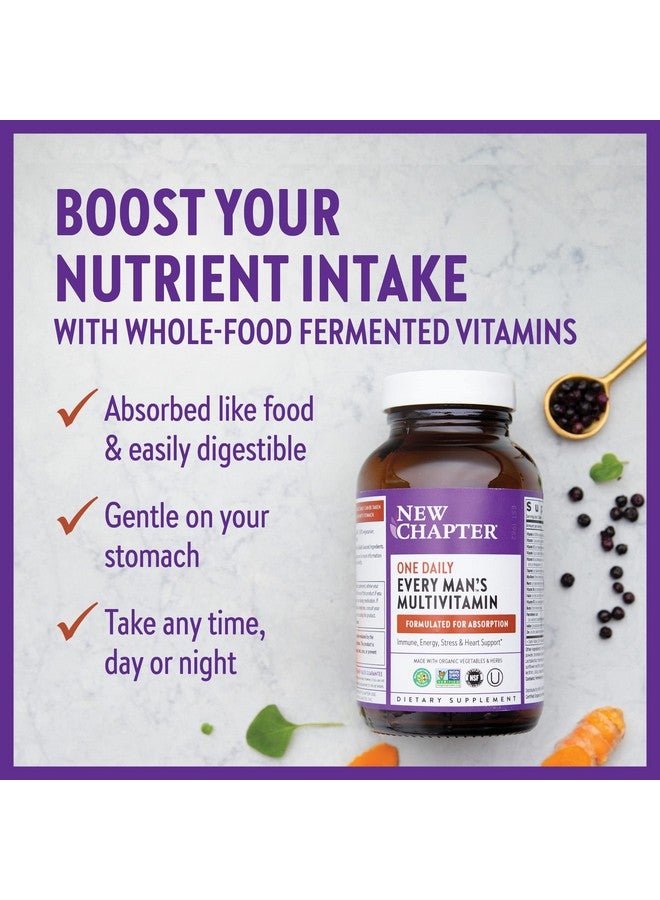 New Chapter Men Multivitamin For Immune Stress Heart + Energy Support With 20 Fermented Nutrients Every Man One Daily Gentle On The Stomach 96 Ct - Image 5