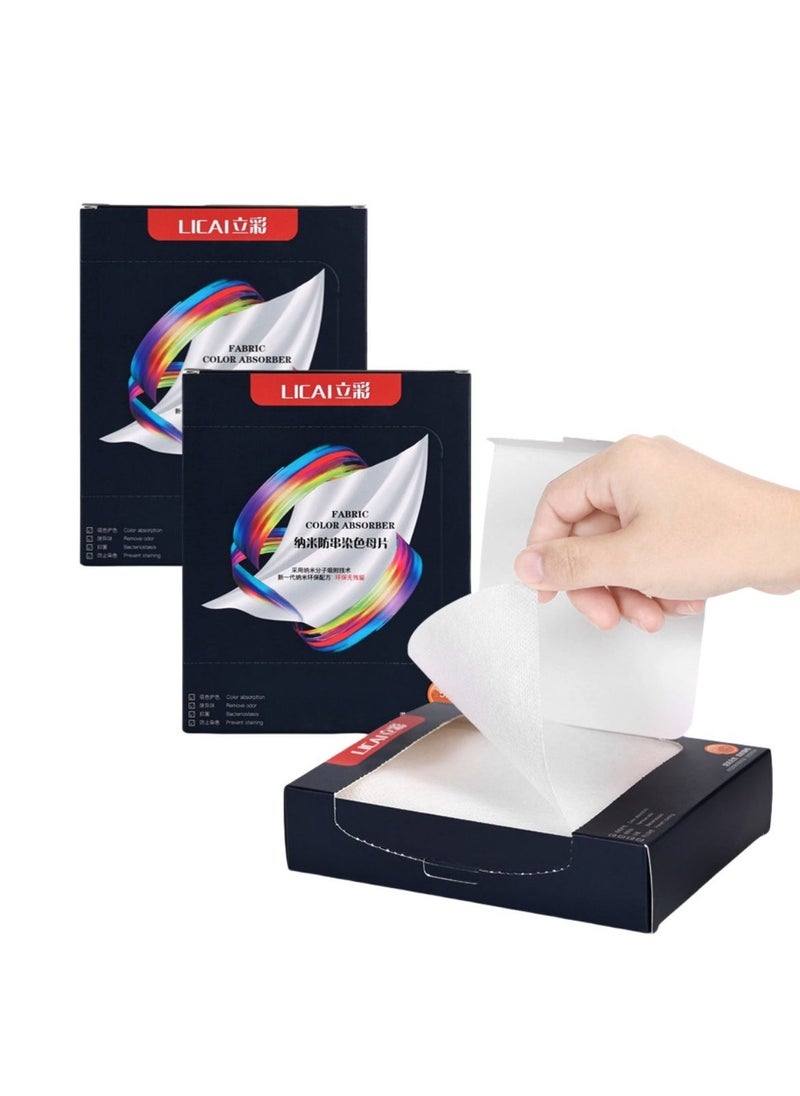 Generic 150PCS Mixed Washing Of Clothes To Prevent Staining,Anti-cross Dyeing,Fabric Color Absorb Sheet 50PCS*3  - Image 1