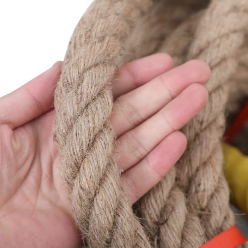 Meidansini Jute Rope,3/4inch x 50 FT Natural Twisted Manila Heavy Duty Hemp Ropes for Crafts,Swing for Tree,Gardening, Bundling, Hammock, Nautical, Tug of War, Railings, Home Decorating - Image 2