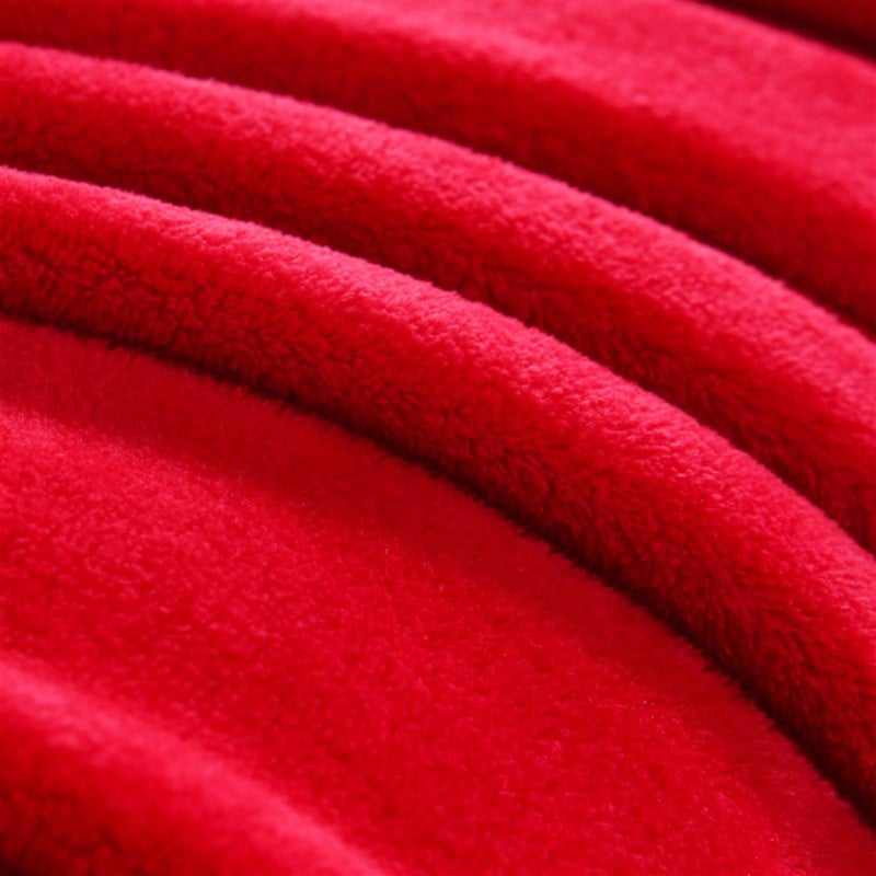 Color Flannel Fleece Blanket Couch Color Bed Warm Blanket Sheet - Image 3