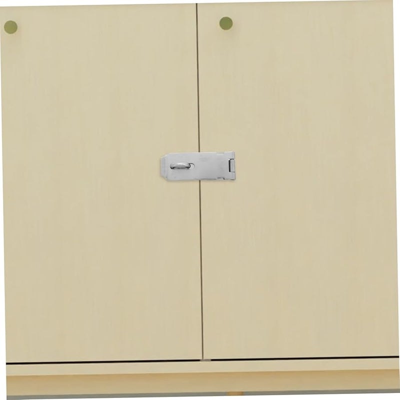 قفل ثقيل من الفولاذ المقاوم للصدأ مع صامولة ومرتكز ومسامير للأبواب والمخازن والأبواب - Image 5