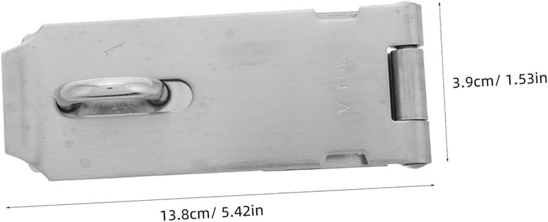 قفل ثقيل من الفولاذ المقاوم للصدأ مع صامولة ومرتكز ومسامير للأبواب والمخازن والأبواب - Image 3