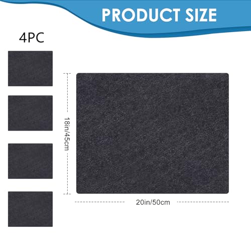 Meitola Urinal Mats (4 Pack)，Deodorizing Urinal Floor mats—Absorbent/Waterproof ，Anti-Slip and Waterproof Backing，Commercial and Restaurant restrooms，Men's Restrooms & Bathrooms，Reusable/Washable (24"×18") - Image 2