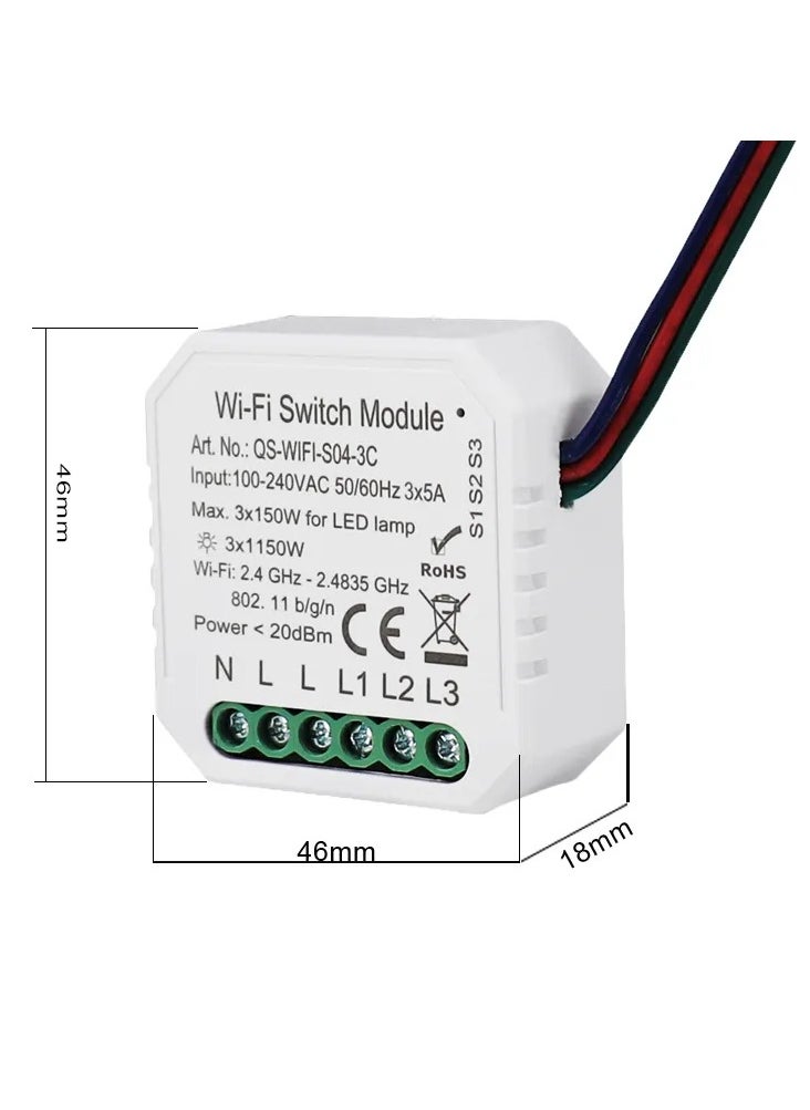 TUYA smart Switch Tuya 3 gang Wifi  - Image 1