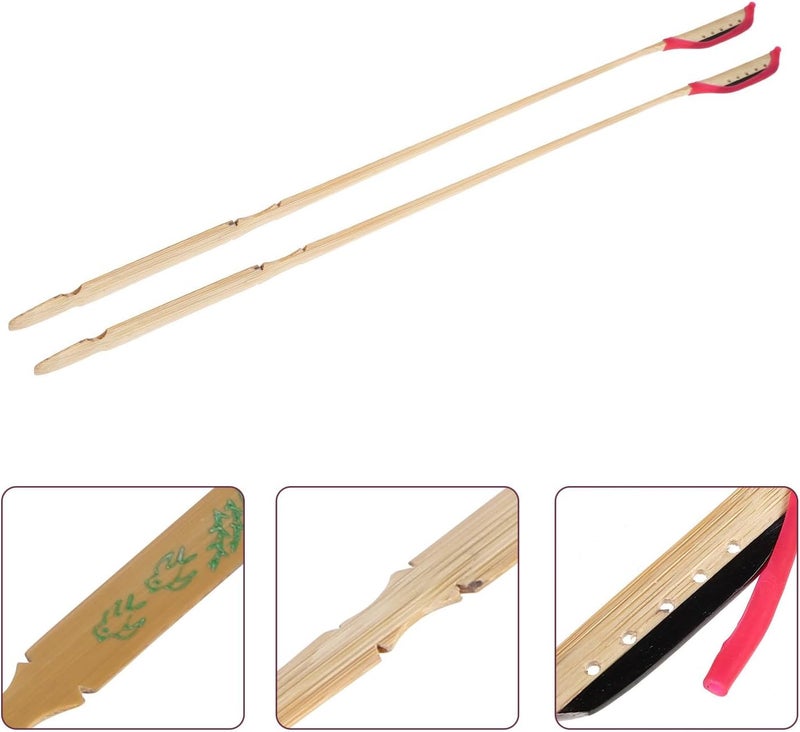 2pcs Elastic Dulcimer Jean with Ebony Head Professional Yangqin Musical Instrument Accessories for Bright Smooth Sound and Strong Toughness - Image 1