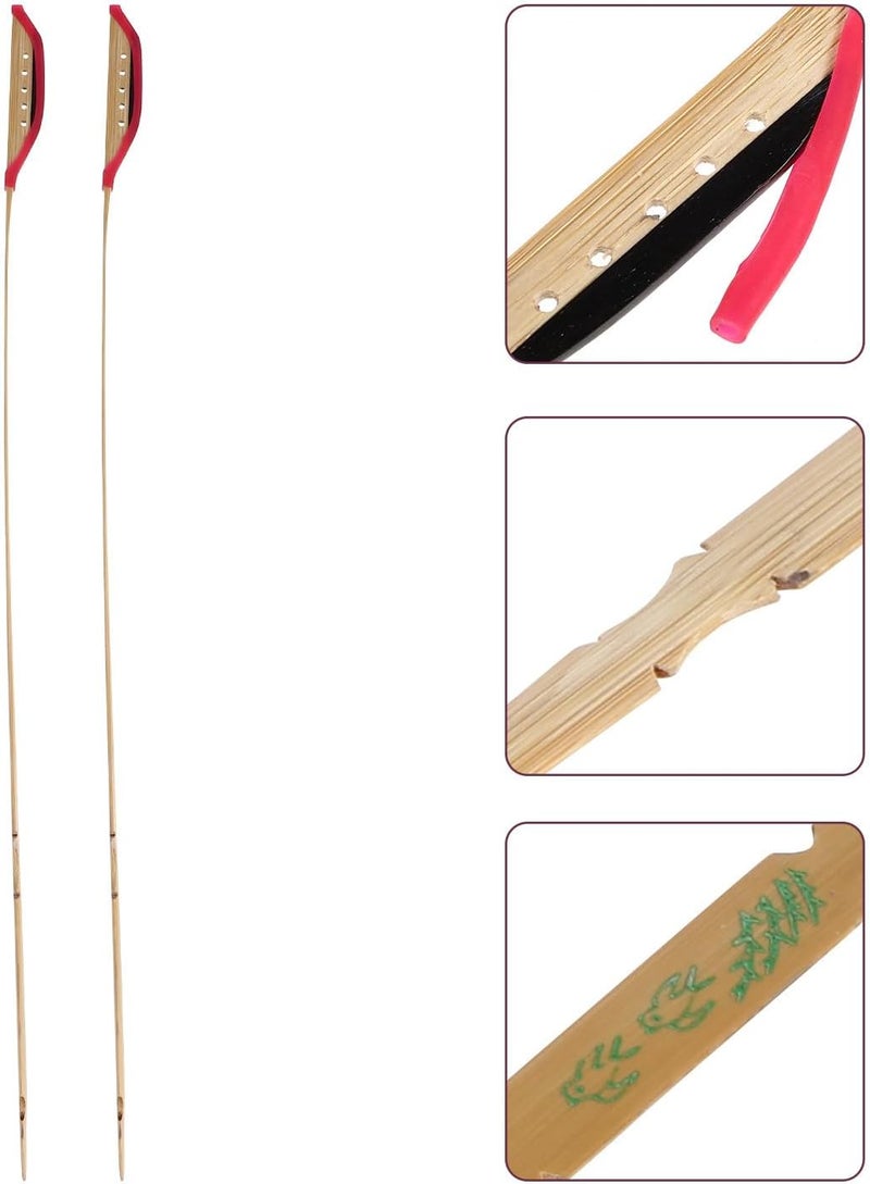 2pcs Elastic Dulcimer Jean with Ebony Head Professional Yangqin Musical Instrument Accessories for Bright Smooth Sound and Strong Toughness - Image 2