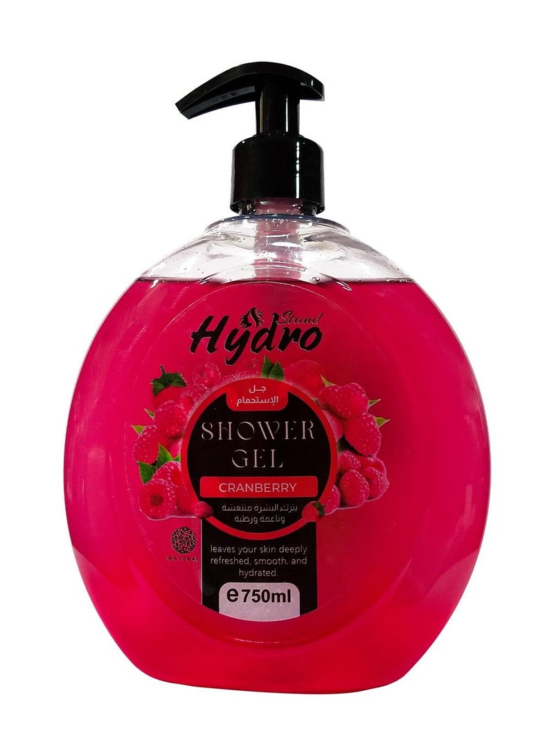 Hydro Stand Shower Gel Cranberry 750ml  - Image 1