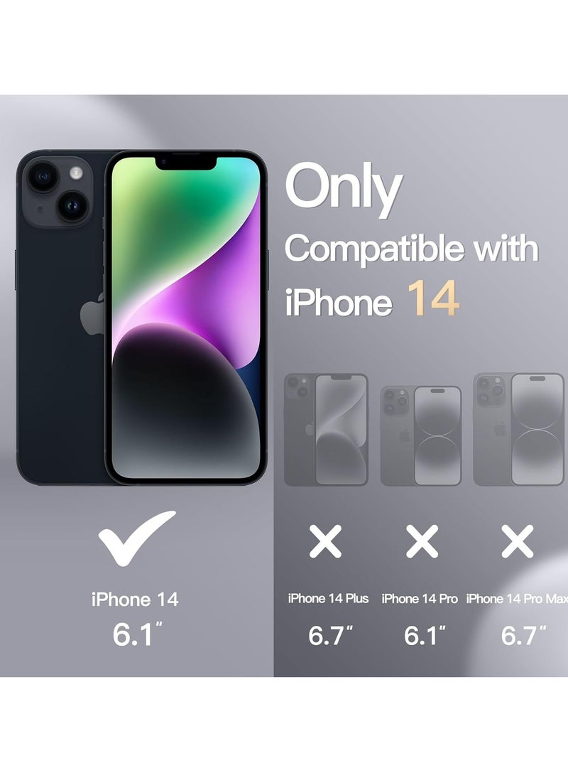 DUSALA iPhone 14 Case, Liquid Silicone Phone Case for iPhone 14 6.1 Inch, Colorful Silky-Soft Protective Cover (Black) - Image 2