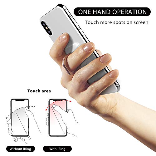 iRing Original, Made in Korea, Phone Ring Holder, Cell Phone Grip Stand, Compatible with iPhone, Galaxy, and Other Smartphones.(Pearl White) - Image 4