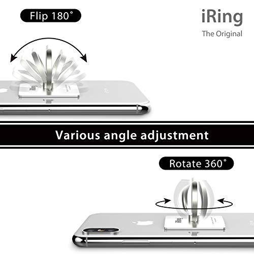 iRing Original, Made in Korea, Phone Ring Holder, Cell Phone Grip Stand, Compatible with iPhone, Galaxy, and Other Smartphones.(Pearl White) - Image 3