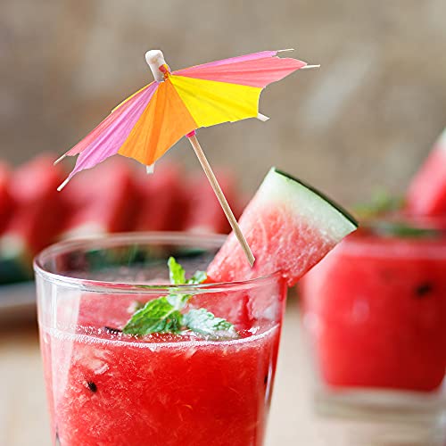 Bilipala 50 PCS Colorful Paper Umbrellas, Cocktail Parasol Picks, Cupcake Toppers Picks - Image 3