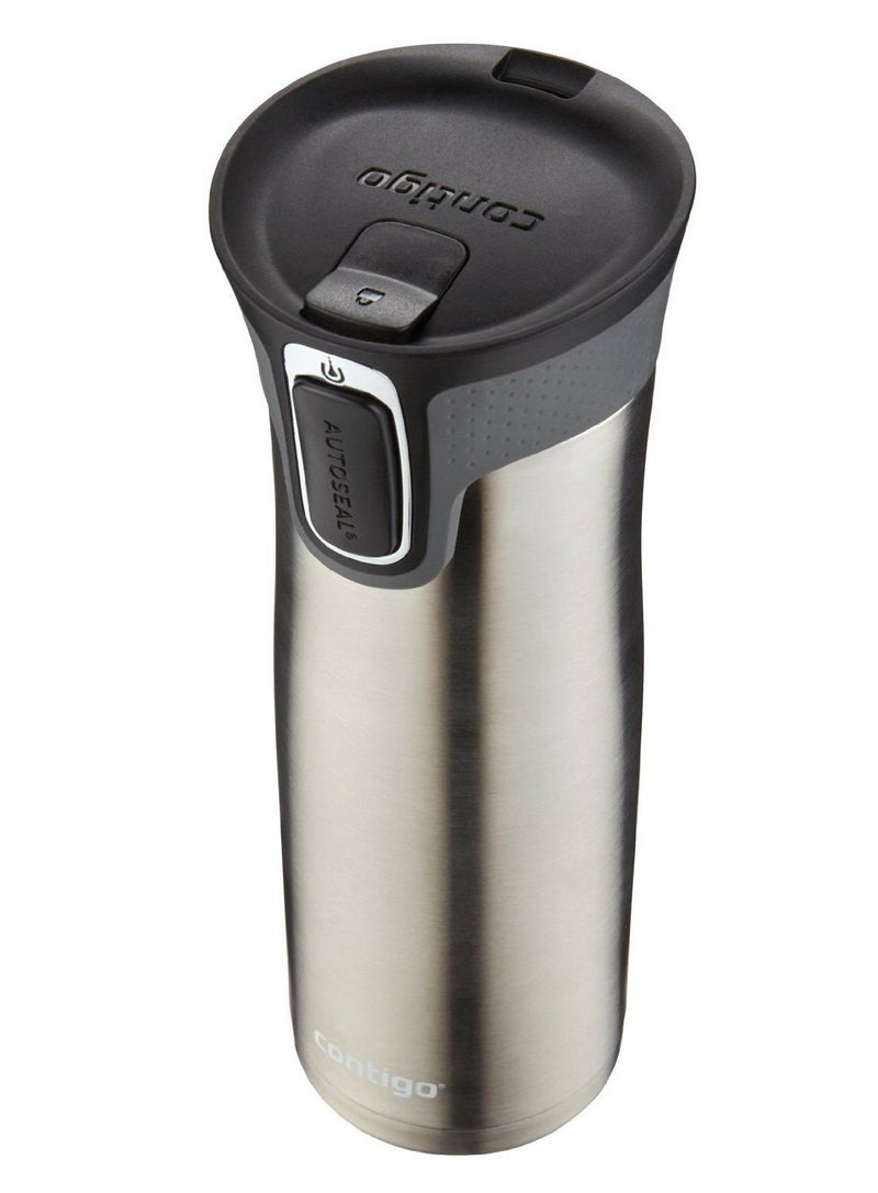 Contigo كوب السفر المعزول بالفراغ من كونتيغو ويست لووب سعة 20 أونصة، مقاوم للتسرب، يحافظ على المشروبات ساخنة لمدة 5 ساعات وباردة لمدة 12 ساعة، مثالي للموظفين والمسافرين - Image 3